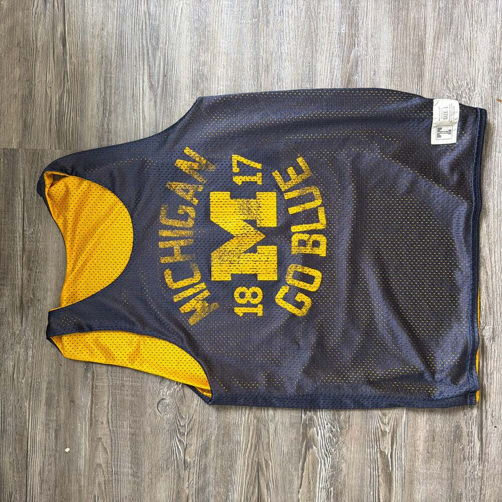Vintage University of Michigan Wolverines Reversible Mesh Jersey Size L